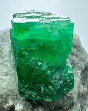 373 Carat Well Terminated Top Green Emerald Huge Crystal On Matrix From Swat@PAK picture