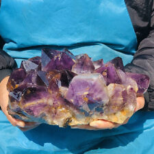 10.78LB Natural Amethyst geode quartz cluster crystal specimen Healing 765 picture