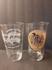 2 Midwest brewery Glasses, Back Road Brewery IN & Central Waters Brewing WI Beer picture