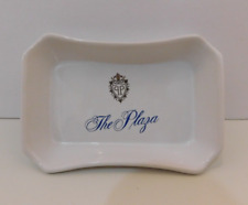 Vintage The PLAZA HOTEL New York Porcelain Ashtray Trinket Soap Coin Dish picture