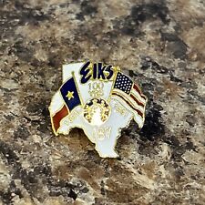 ELKS TEXAS 100 YEARS 1891 - 1991 LAPEL PIN - B.P.O.E . 187 picture