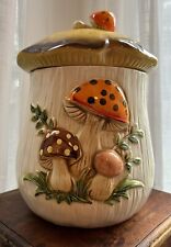 Vintage 1978 Merry Mushroom Canister Sears and Roebuck Retro MCM Large picture