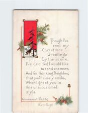 Postcard Art Print Holiday Christmas Greetings picture