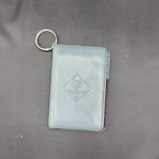 Vintage BSA Cub scout Boy Scout Blue Leather wallet card case Keychain picture