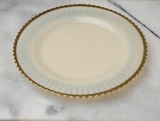 MACBETH EVANS PETALWARE Monax Ivory Opalescent Glass Round Dinner Plate 9