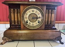 Antique vintage 1904 Gilbert mantle clock,wood. picture