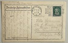Germany, Historic BERCHTESGADEN Post Card 27-8-1928, Beautiful Penmanship, 