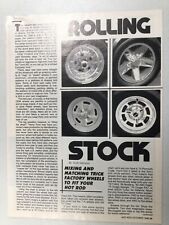 MISC2336 Vintage Article Rolling Stock Mixing & Matching Trick Wheels Oct 1986 3 picture
