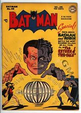* BATMAN #50 (1948-49) Robin Classic Two-Face Cover Gorgeous Fine+ 6.5 * picture