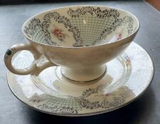 Vintage Beautiful ZehScherzer Teacup And Saucer 60 Jahre Bavaria Germany picture