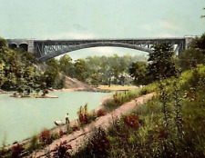 Vintage Postcard Undivided Panther Hollow Bridge Schenley Park Pittsburgh PA picture