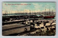 Oakland CA-California, Where Rail And Water Meet Antique Vintage c1959 Postcard picture