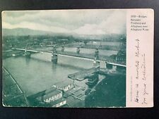 Postcard Pittsburgh PA - c1900s Three Bridges Over the Allegheny River picture
