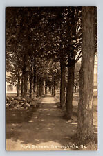 c1919 RPPC Park Street Sidewalk Springfield Vermont VT Real Photo Postcard picture