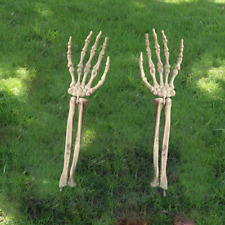 Realistic Looking Skeleton Stakes Severed Plastic Skeleton Hands for Halloween A picture