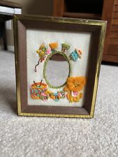 Vintage Hand Sewn Baby Picture Frame picture
