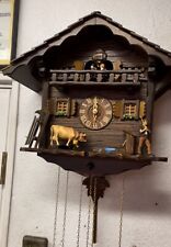 Vintage Cuckoo Clock with Music & Moving Dancers and Cow picture