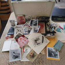 Antique Vintage Early Photos Cards Keepsake Box Texas Huge Lot  picture