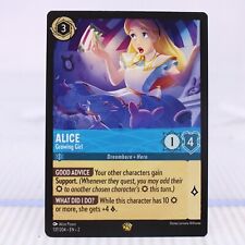 B2 Lorcana TCG Card Rise of the Floodborn Alice Growing Girl Legendary 137/204 picture