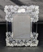 Vintage Collectible Mikasa Floral Bouquet 5 x 7 Photo Crystal Frame picture