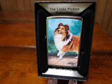 LINDA PICKEN SHELTIE SHETLAND SHEEPDOG DOG ZIPPO LIGHTER MINT IN BOX picture