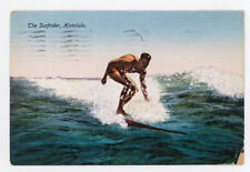 Vintage Hawaii Surfing Postcard -The Surfrider- 1929-  picture