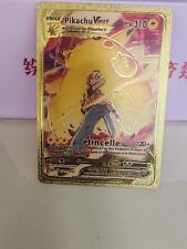 Gold Pokemon Card - Pikachu Vmax - French   picture