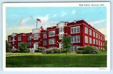 BUCYRUS, Ohio OH ~ HIGH SCHOOL c1930s Crawford County  Postcard picture