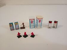 Lot Of Toy Train Accessories Telephone Booth Mail Box Fire Hydrant Soda Machine  picture