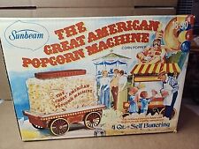 VINTAGE Sunbeam Great American Popcorn Machine Wagon POPCORN Machine New In Box picture
