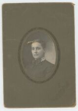 Antique Circa 1880s 4x6 in Cabinet Card Beautiful Woman Hicks Franklin, IN picture