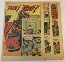 1948 six page cartoon story ~ FIRE FIGHTING THROUGH THE AGES picture