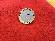 US NAVY USS CONSTELLATION (CV-64) HAT/LAPEL PIN picture