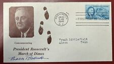 Eleanor Roosevelt 1946 Autograph on F.D.R. First Day, March of Dimes Cachet picture