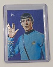 Spock Platinum Plated Artist Signed “Star Trek” Trading Card 1/1 picture