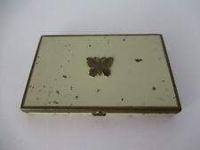 Vintage Makeup Lucretia Vanderbilt Butterfly Blush Powder Compact Ivory Gold picture