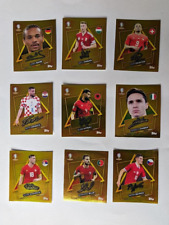 Topps Euro Em 2024 Germany -- 9 Gold SP Stickers with Signature picture