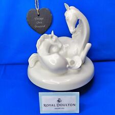 Royal Doulton Images THE GIFT OF LIFE  White Gloss HORSE & FOAL Sculpture HN2524 picture