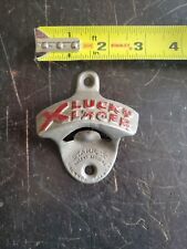 Rare Starr X Lucky Lager Wall Mounted Stationary Bottle Opener picture