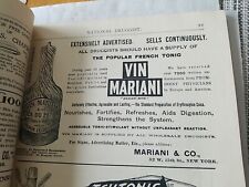 1896 December National Druggist Cocaine Vin Mariani Advertisement Morphine picture