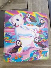 Lisa Frank Roary Polar Bear and Puffins 3 Ring Binder Rare  picture