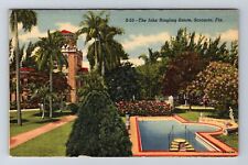 Sarasota FL-Florida, The John Ringling Estate, Antique, Vintage Postcard picture
