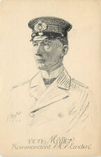 WWI Postcard Fregatten Kommandant Karl von Müller Captain of SMS Emden East Asia picture