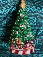 Radko PEPPERMINT PANACHE Train Tree Ornament Beautiful 2018 Tree 7” picture