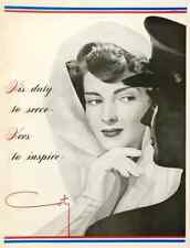 1942 Coty Beauty Fragrance Products PRINT AD His Duty to Serve Hers to Inspire picture
