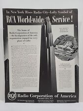 1939 RCA Radio Corporation of America Fortune Magazine Print Ad Skyscraper NYC picture