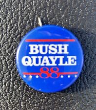 George H W Bush  & Quayle Presidential Campaign Button 1988 picture