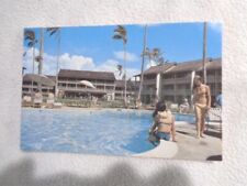 Vintage 1960s Islander Inns Poolside Kauai Hawaii Unused Color Postcard picture