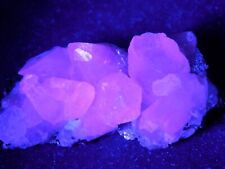 FLUORESCENT Calcite Crystal Cluster with Pyrite Crystals Peru 64.1gr picture