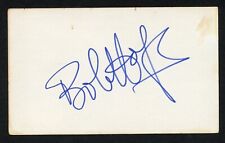 Bob Hope d2003 signed autograph auto 3x5 card Comedian Actor Singer Dancer BAS picture